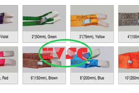 Thông số kỹ thuật cáp vải cẩu Hàn Quốc